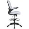 Emma and Oliver Mid-Back Mesh Ergonomic Drafting Chair with Foot Ring and Flip-Up Arms